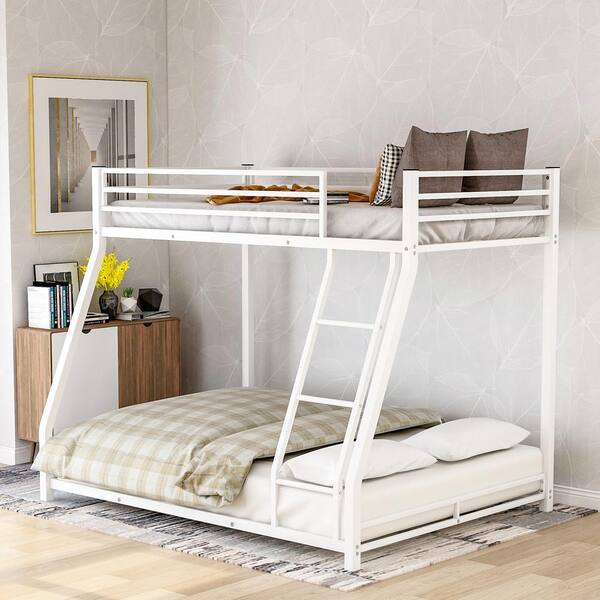 white full size bunk beds