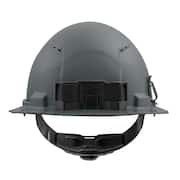 BOLT Gray Type 1 Class C Full Brim Vented Hard Hat with 4-Point Ratcheting Suspension (10-Pack)