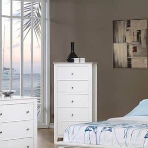 Selena Buttermilk 5-Drawer 23.5 in. W Chest of Drawers