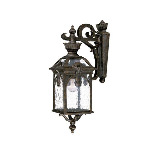 Acclaim Lighting Belmont Collection 1-Light Black Gold Outdoor Wall-Mount Light Fixture
