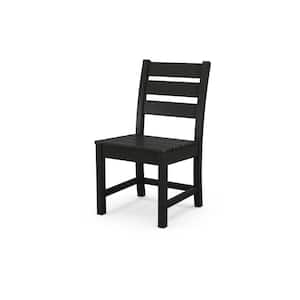 Grant Park Black Side Stationary Plastic Outdoor Dining Chair