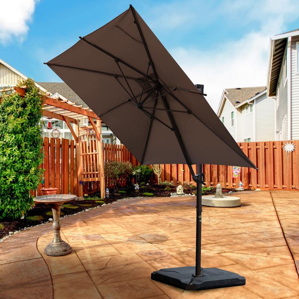 Abba Patio 10 Feet Offset Cantilever Umbrella Outdoor Hanging - Patio Ideas