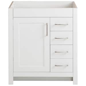 Westcourt 30 in. W x 22 in. D x 34 in. H Bath Vanity Cabinet without Top in White