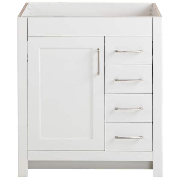 Home Decorators Collection Westcourt 30 in. W x 22 in. D x 34 in. H Bath Vanity Cabinet without Top in White