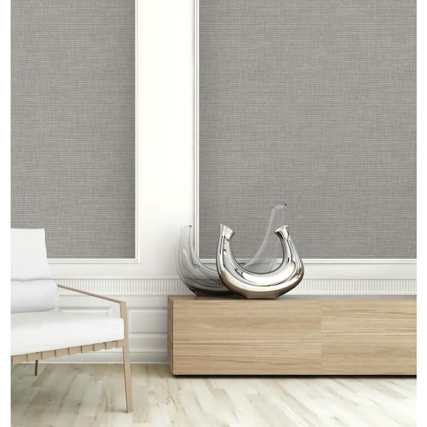 CASA MIA Texture Effect Charcoal Paper Non - Pasted Strippable Wallpaper  Roll Cover 56.05 sq. ft. WF20710 - The Home Depot