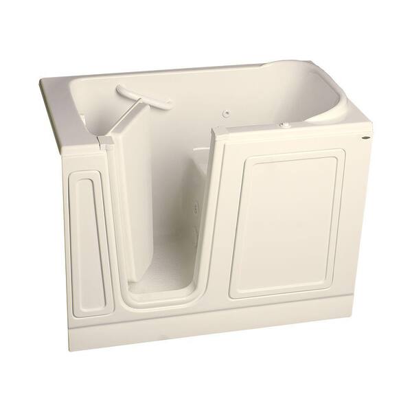 American Standard Acrylic Standard Series 51 in. x 26 in. Walk-In Whirlpool Tub in Linen