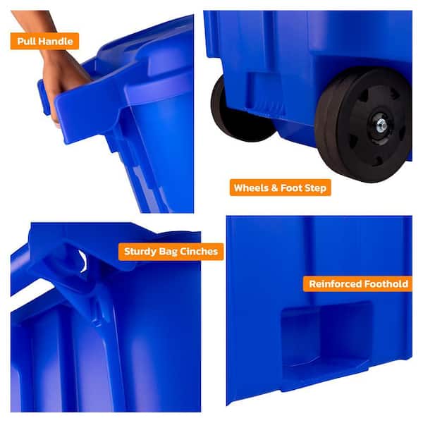 Amazon.com: Helit H6106234 Large Waste Paper Basket 45 L