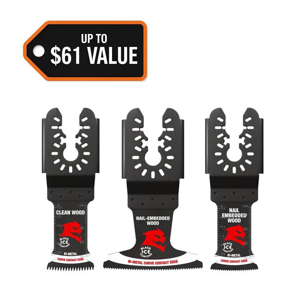 Demo Demon Universal Fit Bi-Metal Oscillating Blade Set (3-Pack) price history on PriceWatchPro