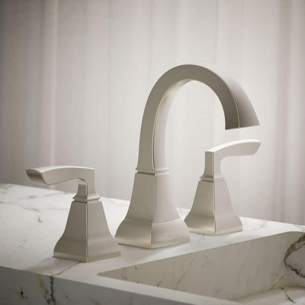 Kallan 8 in. Widespread 2-Handle Bathroom Faucet in Vibrant Brushed Nickel