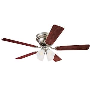 Contempra IV 52 in. LED Brushed Nickel Ceiling Fan with Light Kit