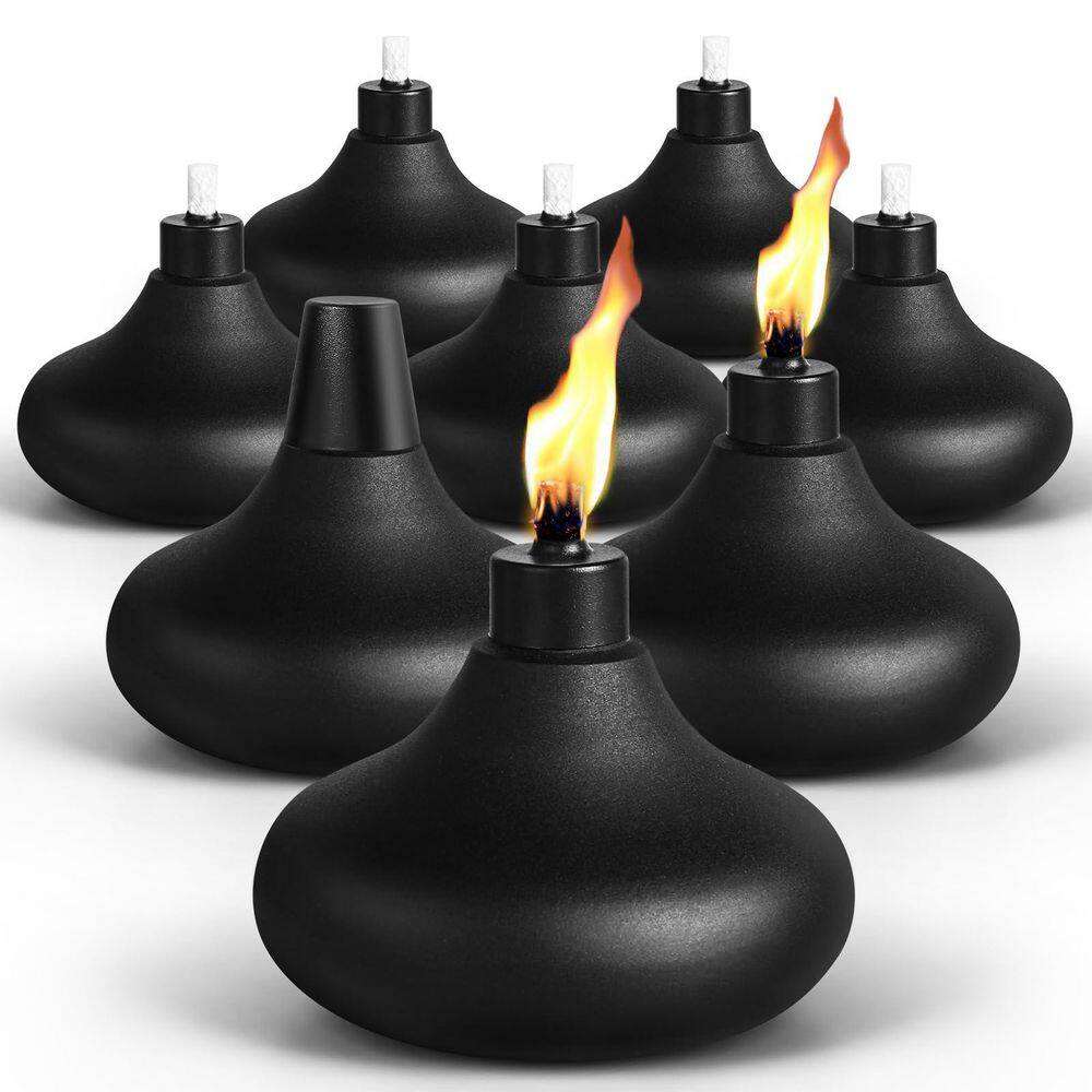 8-Pack Metal Tabletop Torches 24.5oz Oil Candles for Outdoor Patio Garden Decor price history on PriceWatchPro