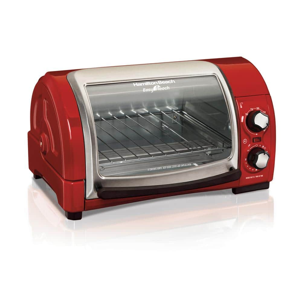 hamilton beach red toaster oven