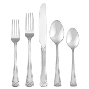 Evansville Frosted 20-Piece 18/0 Stainless Steel Flatware Set (Service for 4)