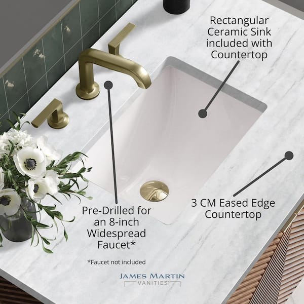 Addison 30.0 in. W x 23.5 in. D x 35.5 in. H Bathroom Vanity in Mid Century Acacia with White Zeus Quartz Top