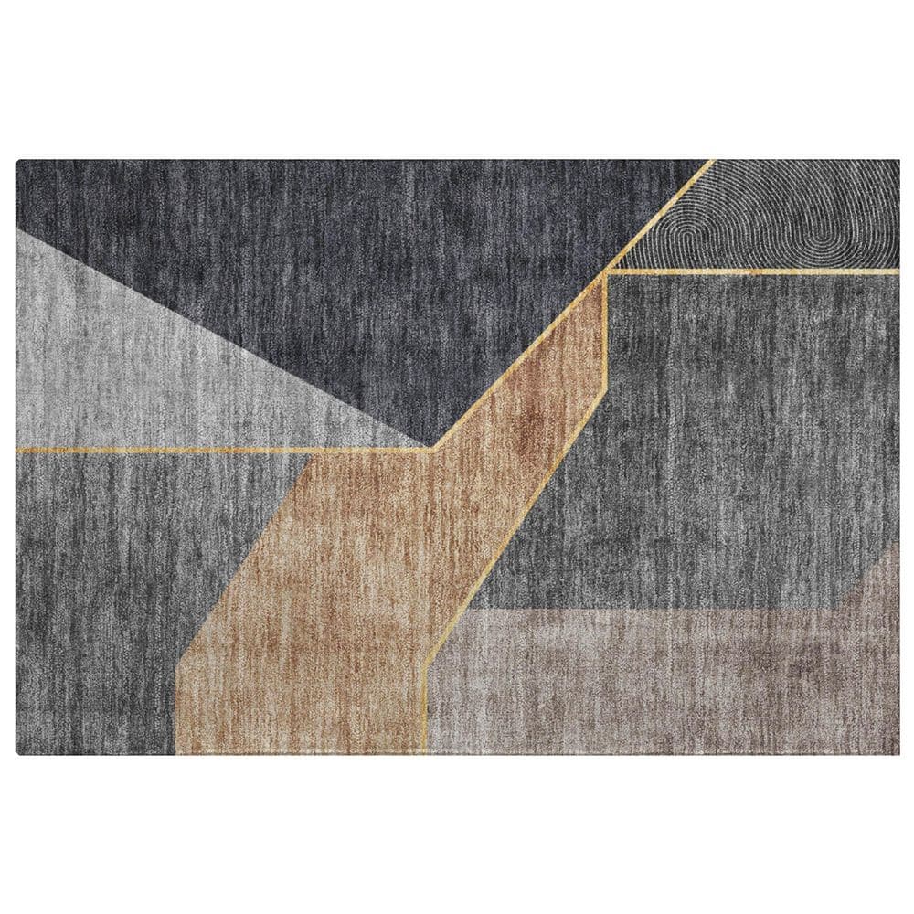 Dream Shag Premium Machine Washable Abstract ADS648 Charcoal 2 ft. x 3 ft. Accent Rug price history on PriceWatchPro