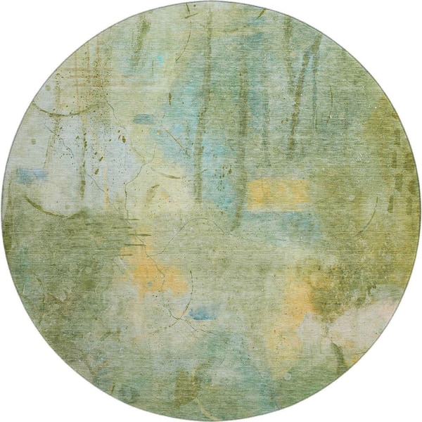 Addison Rugs Mayfield Premium Machine Washable Abstract AMF2032 Sage 8 ...