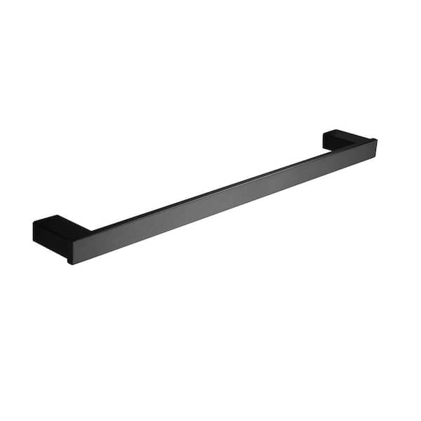 Bathroom Hardware Set Black 4-Pieces Bathroom Towel Rack 24 in. Adjustable Bathroom Accessories Set