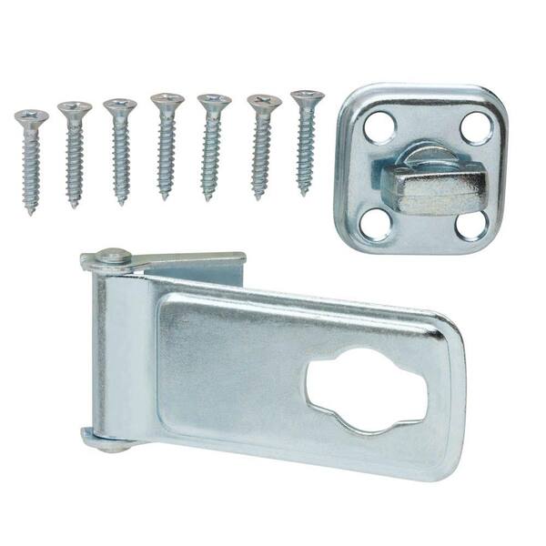 thumbnail image 2 of Wideskall 3-Pack 4 Inch Zinc Plated Safety Hasp And Staple For Gate Door Cabinet 2 of 4