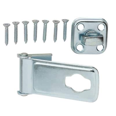 3-1/2 in. Zinc-Plated Latch Post Safety Hasp