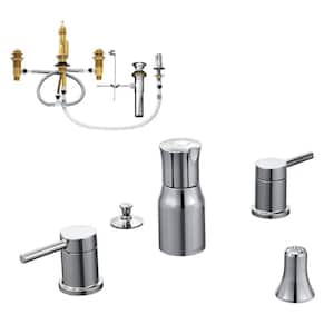 Align 2-Handle Bidet Faucet in Chrome (Valve Included)