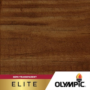 olympic stain tobacco Olympic Elite 1 gal. ST-2028 Tobacco Semi-Transparent Exterior Wood Stain  and Sealer in One OLYEST707-01N