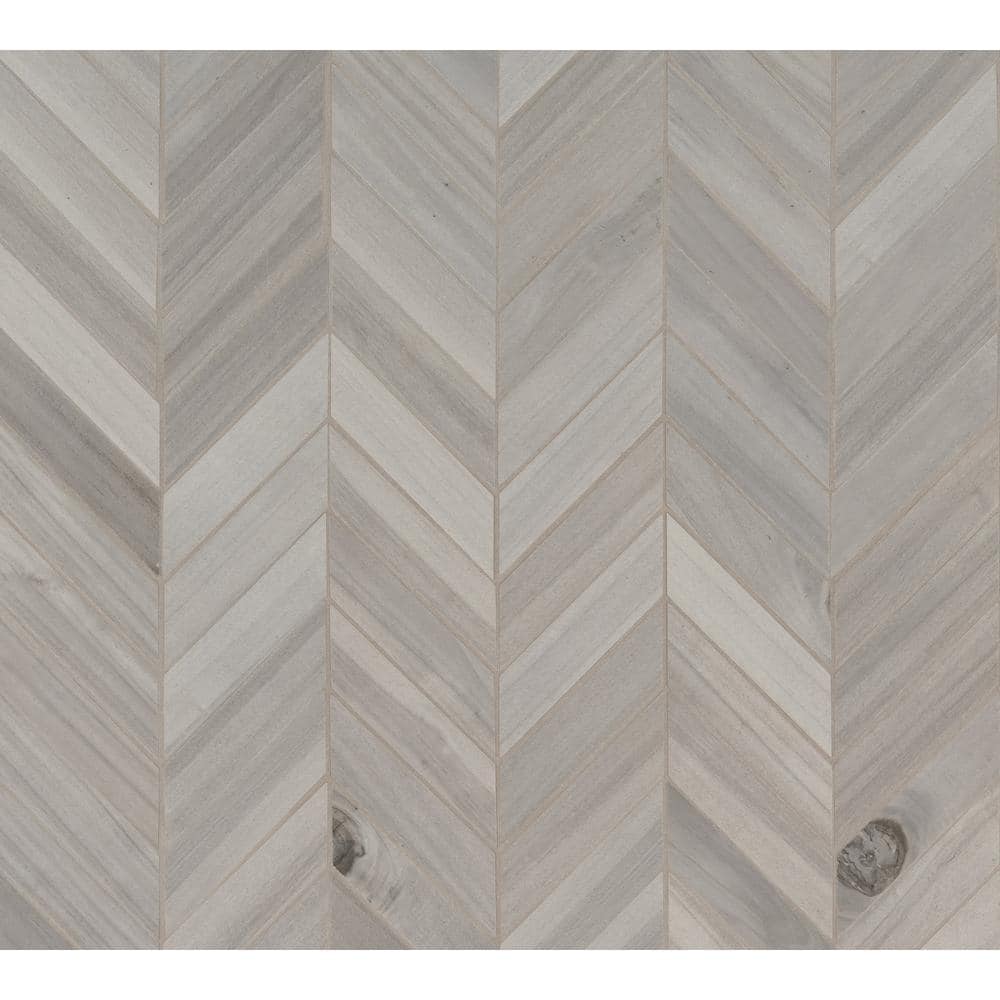 Havenwood Platinum Chevron 12 in. x 15 in. x 0.31 in. Matte Porcelain Mesh-Mounted Mosaic Tile (10 sq. ft./Case) price history on PriceWatchPro