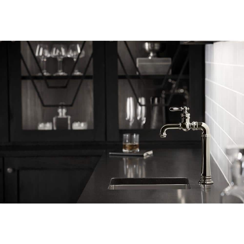 Vibrant Stainless Steel Gentleman's Bar Faucet with Single Handle