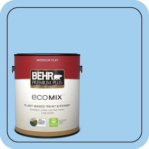 1 gal. #P510-2 Mediterranean Charm Flat EcoMix Plant-Based Interior Paint & Primer