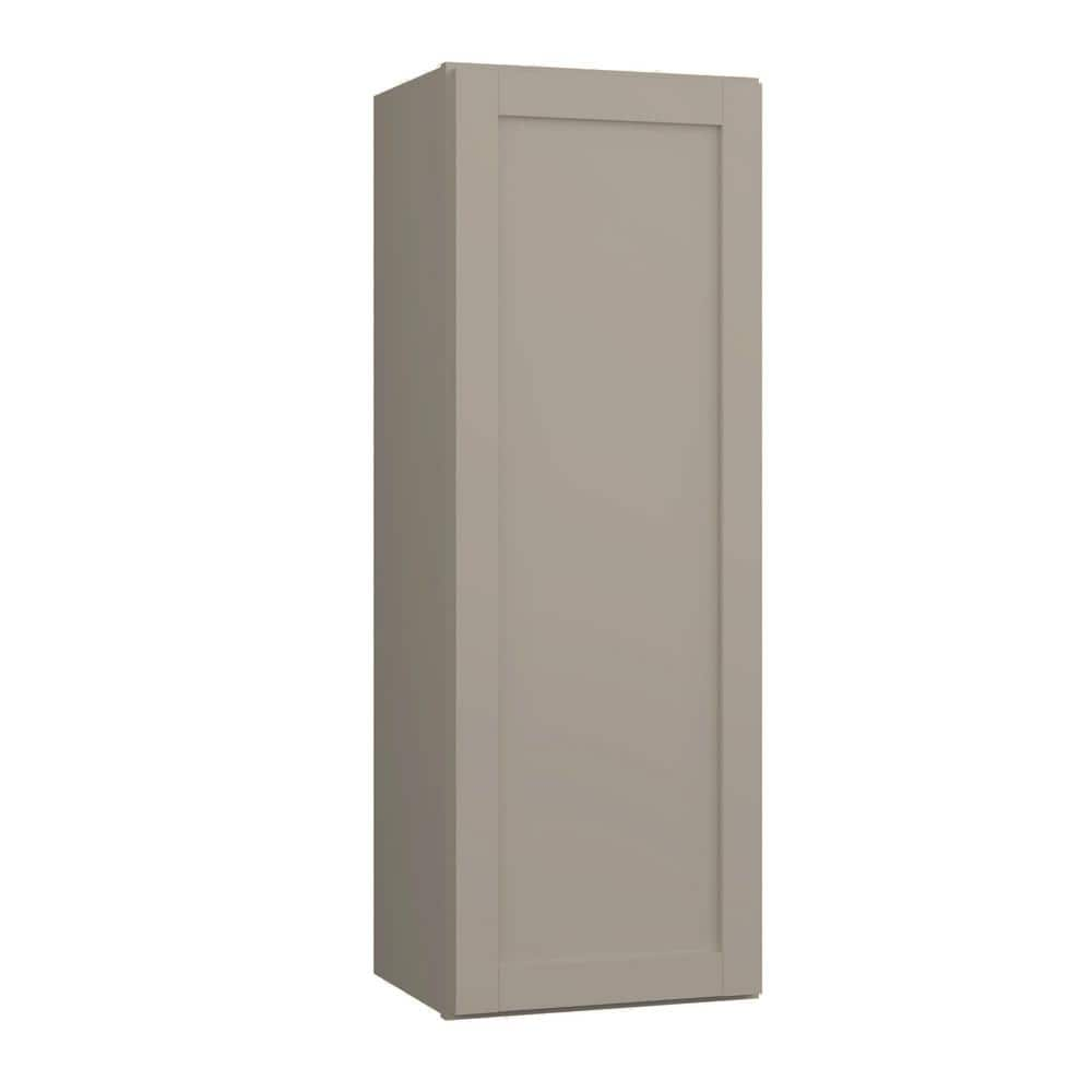 Hampton Bay Courtland 15 In W X 12 In D X 42 In H Assembled Shaker   Sterling Gray Hampton Bay Assembled Kitchen Cabinets W1542 Csg 64 1000 