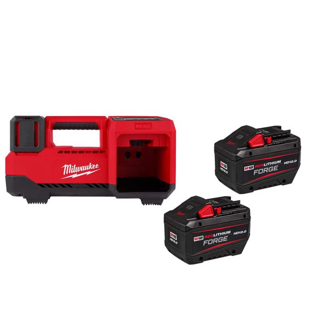 M18 18V Lithium-Ion REDLITHIUM FORGE HD 12.0 Ah Battery Pack (2-Pack) w/ M18 Inflator price history on PriceWatchPro