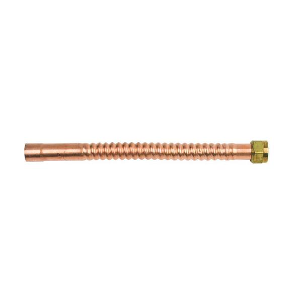 BrassCraft 3/4 in. FIP x 3/4 in. Nominal Male/ Female Sweat x 12 in. Copper Water Heater Connector (7/8 in. O.D.)