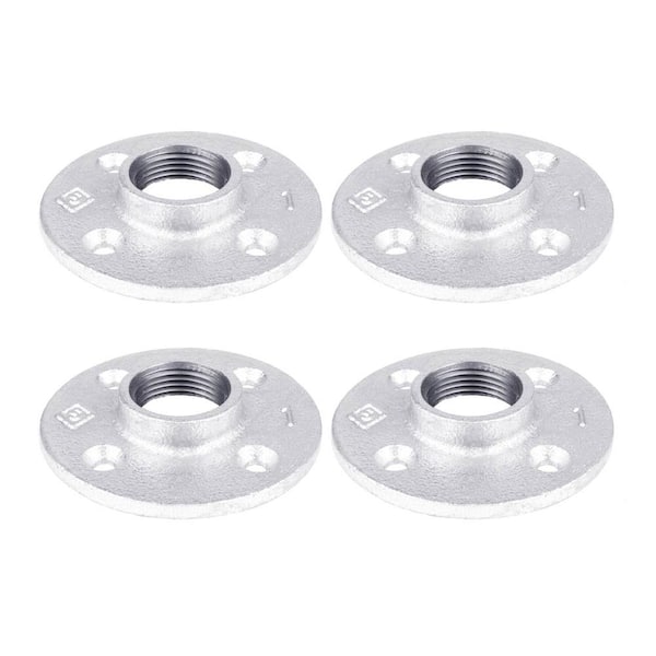 PIPE DECOR 1 in. Galvanized Iron Flange (4-Pack)