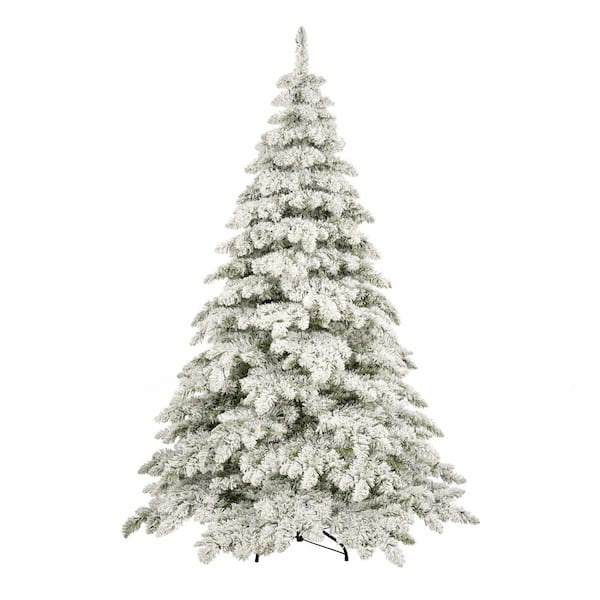 Unbranded 7.5 ft. Green Artificial Hinged Christmas Tree Arrangement with 400 Warm White LED Lights