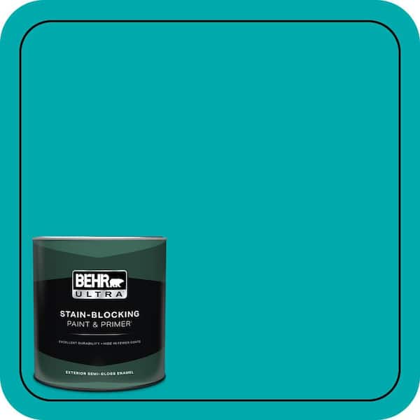BEHR ULTRA 1 qt. #P460-5 Fiji Semi-Gloss Enamel Exterior Paint & Primer