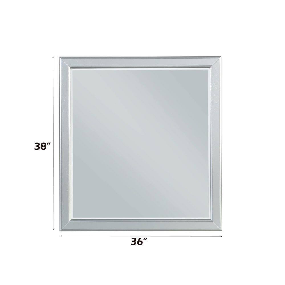 Elegant Full-Length Louis Philippe Silver Wood Dresser Mirror