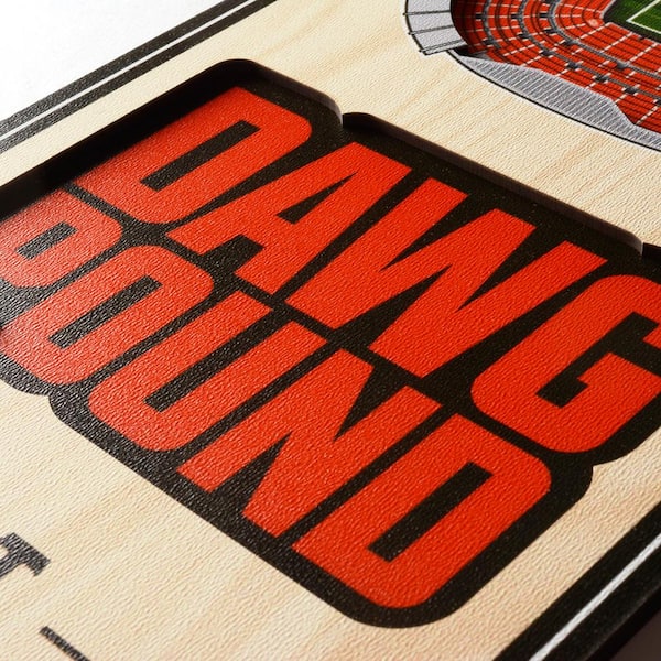 NFL Cleveland Browns 6 in. x 19 in. 3D Stadium Banner-FirstEnergy Stadium