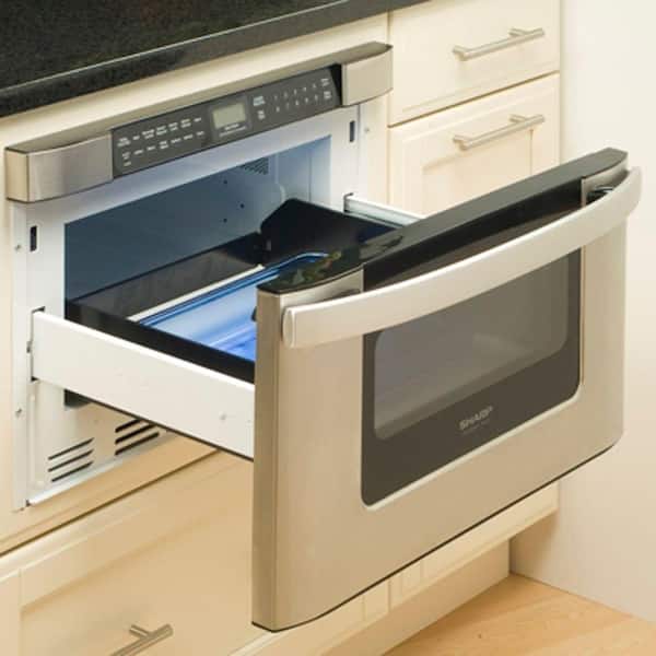 24 in. 1.2 cu. ft. Built-in Microwave Drawer with Auto-Touch Control and Sensor Cook in Stainless Steel