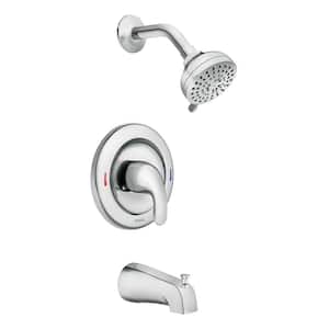 Adler Single Handle 4-Spray Tub and Shower Faucet 1.8 GPM in Chrome (Valve Included)