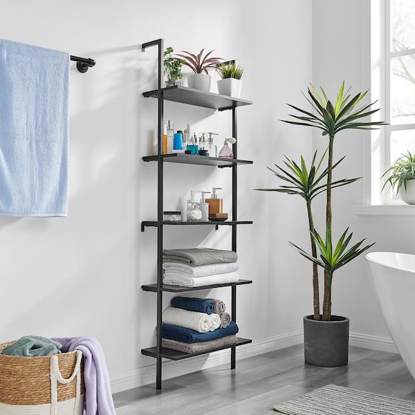 DANYA B Everett 68.5 in. W x 23.62 in. D x 9.88 in. 5-Tier Open