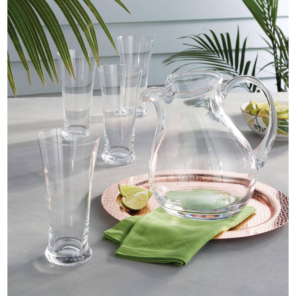 Clear European Lead-Free Crystal 80 oz. Handled Pitcher