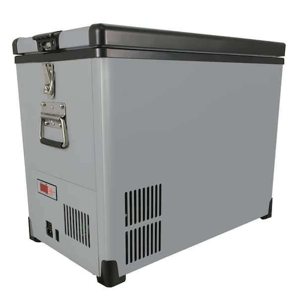 Whynter Elite 45 Qt. SlimFit 1.48 cu. ft. Frost Free Portable Freezer in Gray with 12-Volt Option