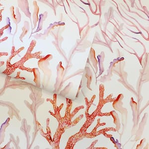 Coral Reef Removable Peel and Stick Vinyl Wallpaper, 28 sq. ft.
