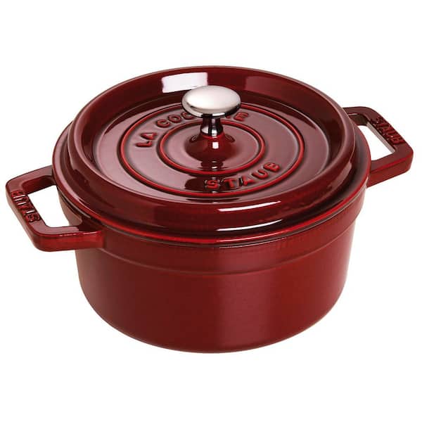 Cast Iron 2.75 qt. Round Cocotte Dutch Oven - Grenadine