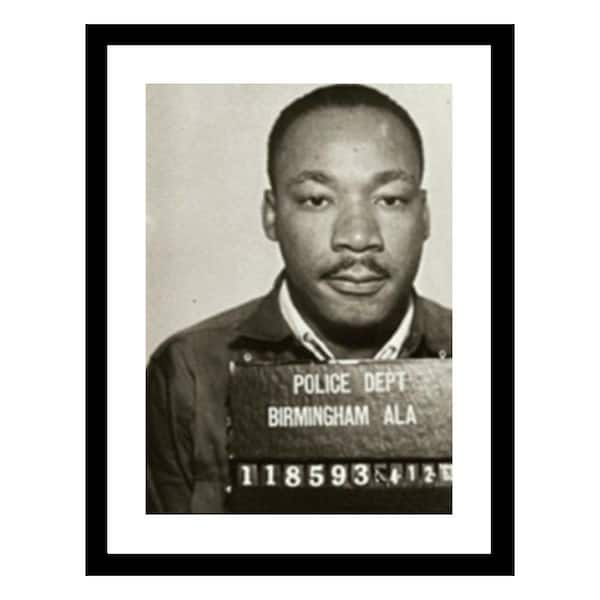 VENICE BEACH Collections Martin Luther King Jr. 1963 Mugshot by Unknown 1-Piece Framed Graphic Print Abstract Poster Art Print 18 in. x 14 in.