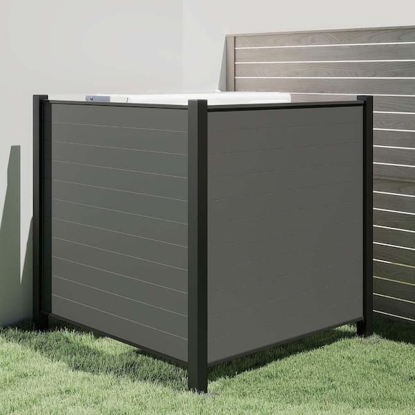 50 in. x 50 in. H Metal Outdoor Privacy Screens Decorative Garden Fence Air Conditioner Fence Trash Can Enclosure Screen