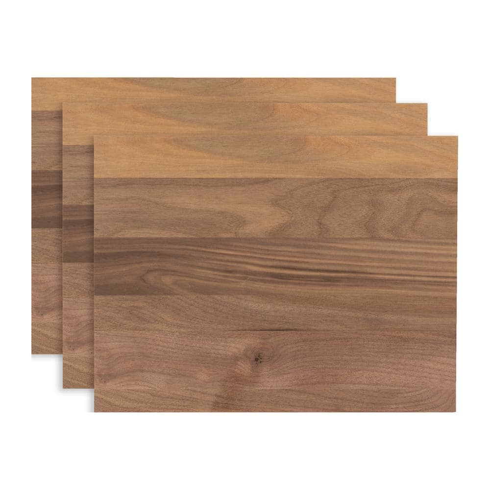 Walnut Hollow 3/4 in. x 11 in. x 14 in. Edge-Glued Walnut Hardwood Boards (3-Pack)