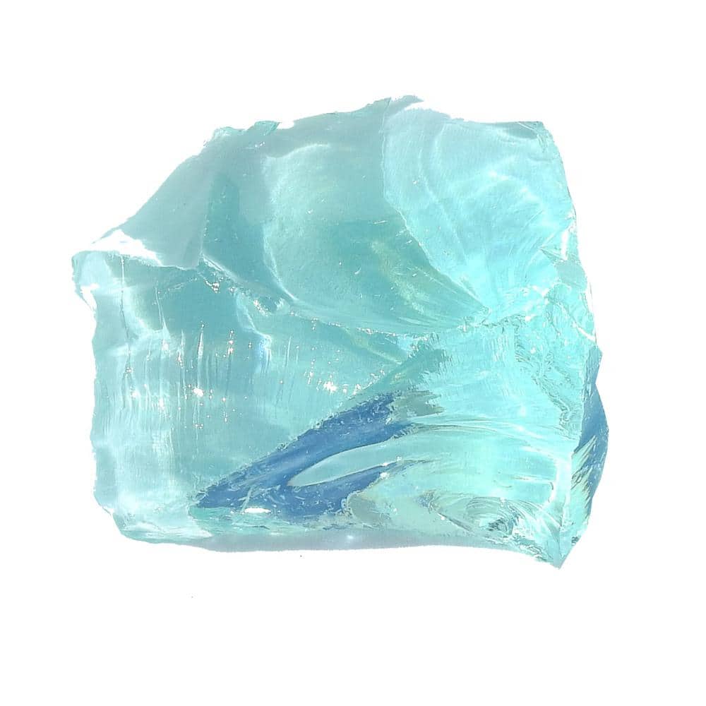 Aqua Medium Recycled Landscape Glass for Fire Pits