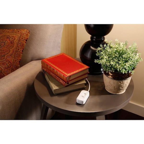 Lutron Credenza 100 Watt Plug In Lamp Cfl Led Dimmer White Ttcl 100h Wh The Home Depot Lutron Credenza 100 Watt Plug In Lamp, Lutron Credenza Led Plug In Lamp Dimmer Switch For Dimmable