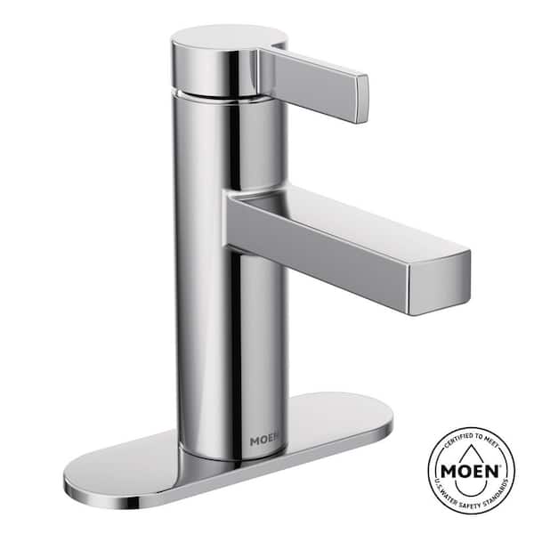 Beric Single Hole Single Handle Bathroom Faucet in Chrome