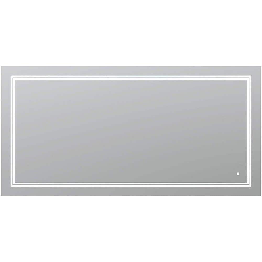 Soho Sleek 60"x30" LED Bathroom Mirror with Ambient Backlit & Defogger